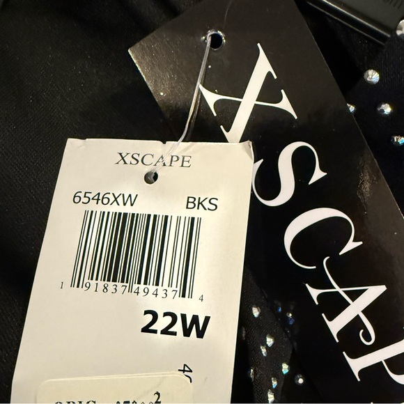 Xscape Women's Rhinestone-Embellished Ruched Gown - Picture 8 of 8